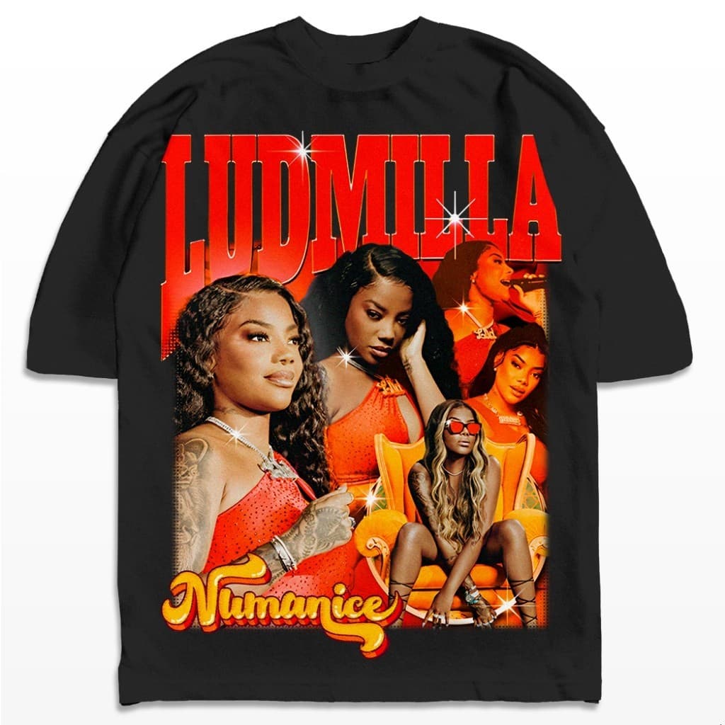 Camiseta Ludmilla Numanice Novo Album Fragmentado Cantora Funk Pop Streetwear Camisa Unissex UNISSEX