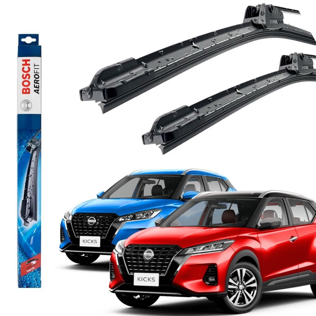 Par Palheta Limpador Parabrisa Kicks 2016 2017 2018 2019 2020 2021 2022 Original Bosch