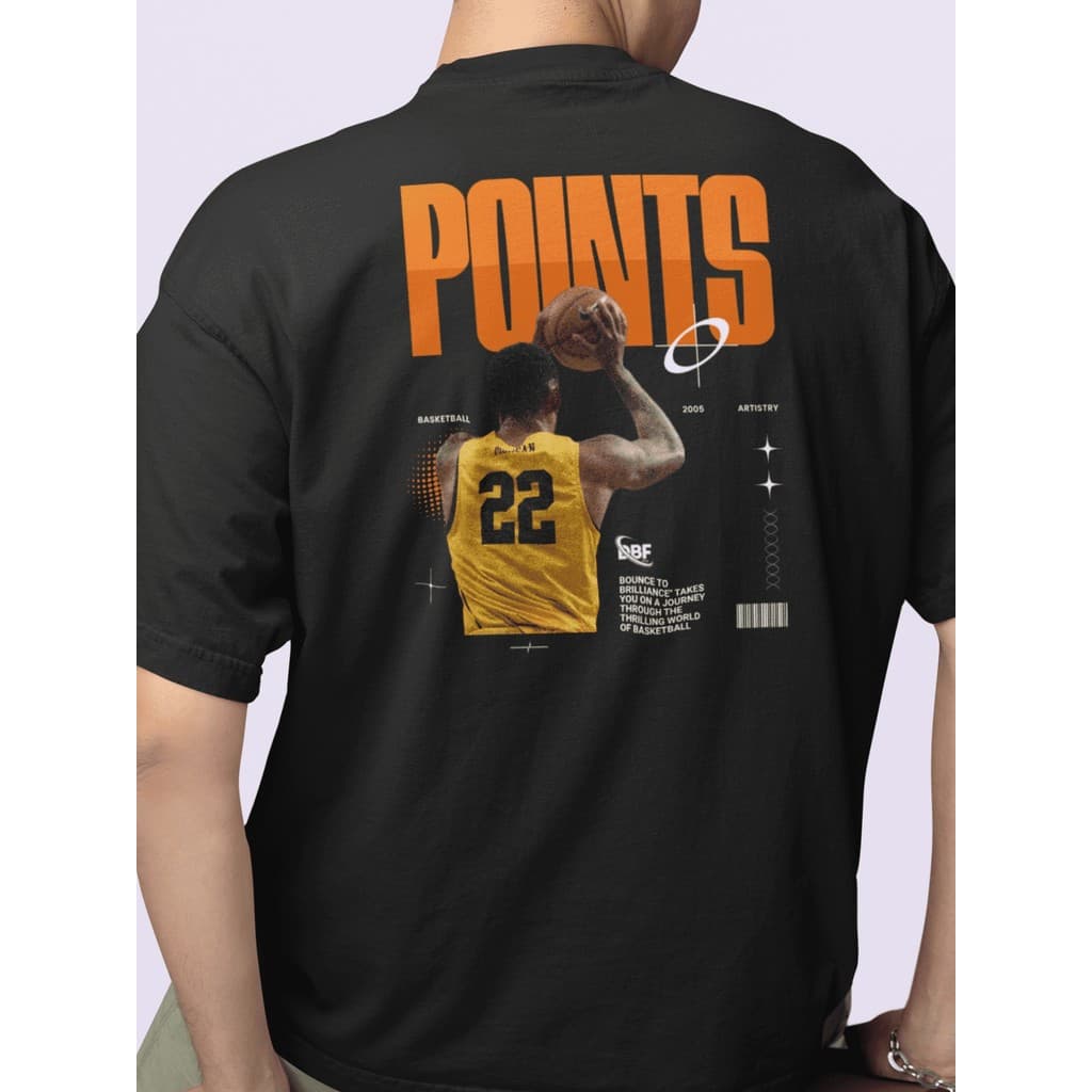 Camiseta Masculina  100% Algodão Gola Careca Blusa Streetwear Estilo de Rua Com Estampa Grande Basquete