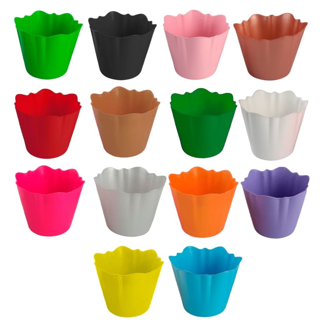 Kit 30 Cachepô de Plástico - Vaso de Festa - Lembrancinha - Decoração de Aniversário