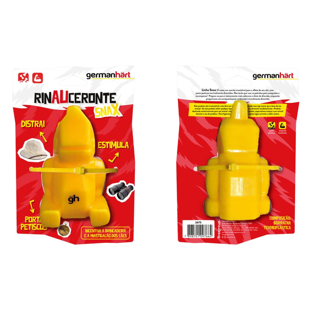 Brinquedo Mordedor Rinoceronte Rinauceronte Germanhart