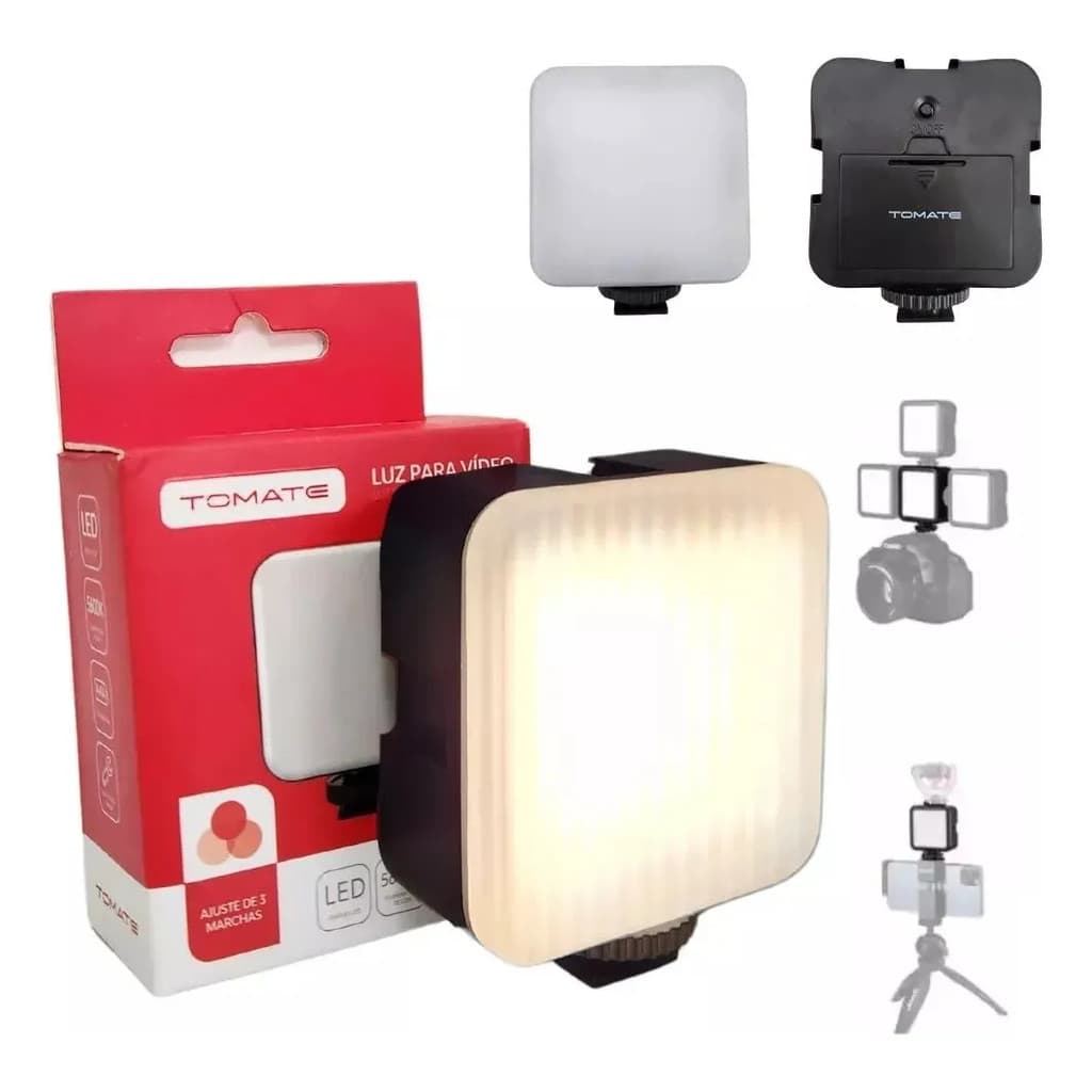 Iluminação Luz Fotográfica LED Luz De Vídeo De Lâmpada Portátil De Fotografia 5600k