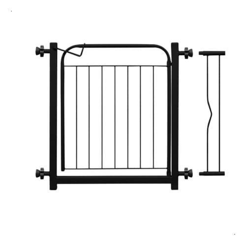 Grade Portão Proteção Pets 68 A 73 / 78 A 83 Cm Cachorro Preto