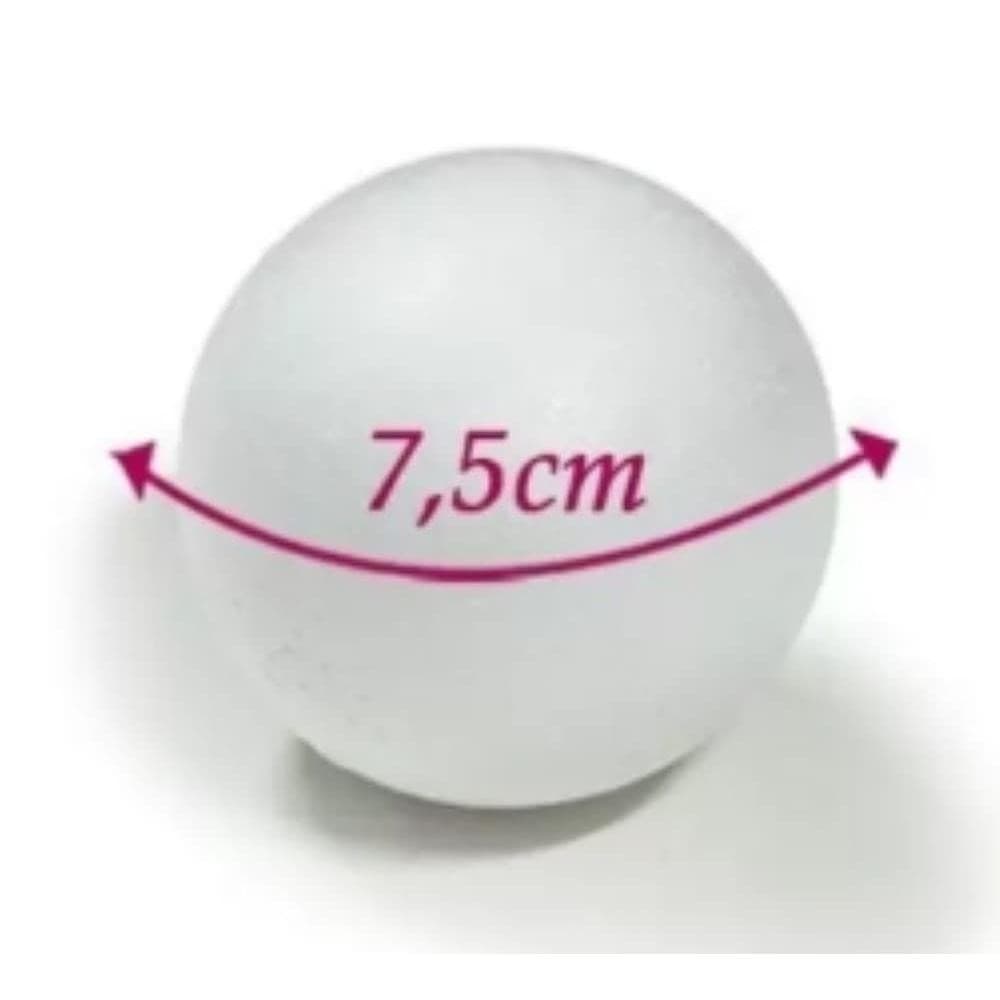 Bola de Isopor 75mm Styroform