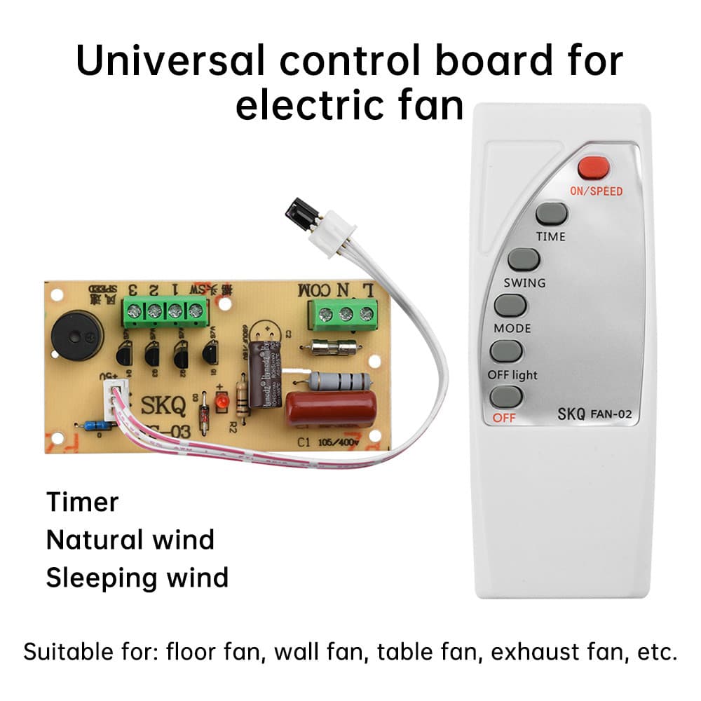 ZIQQUCU Placa De Modificação De Controle Remoto De Ventilador Universal Circuito-Mãe