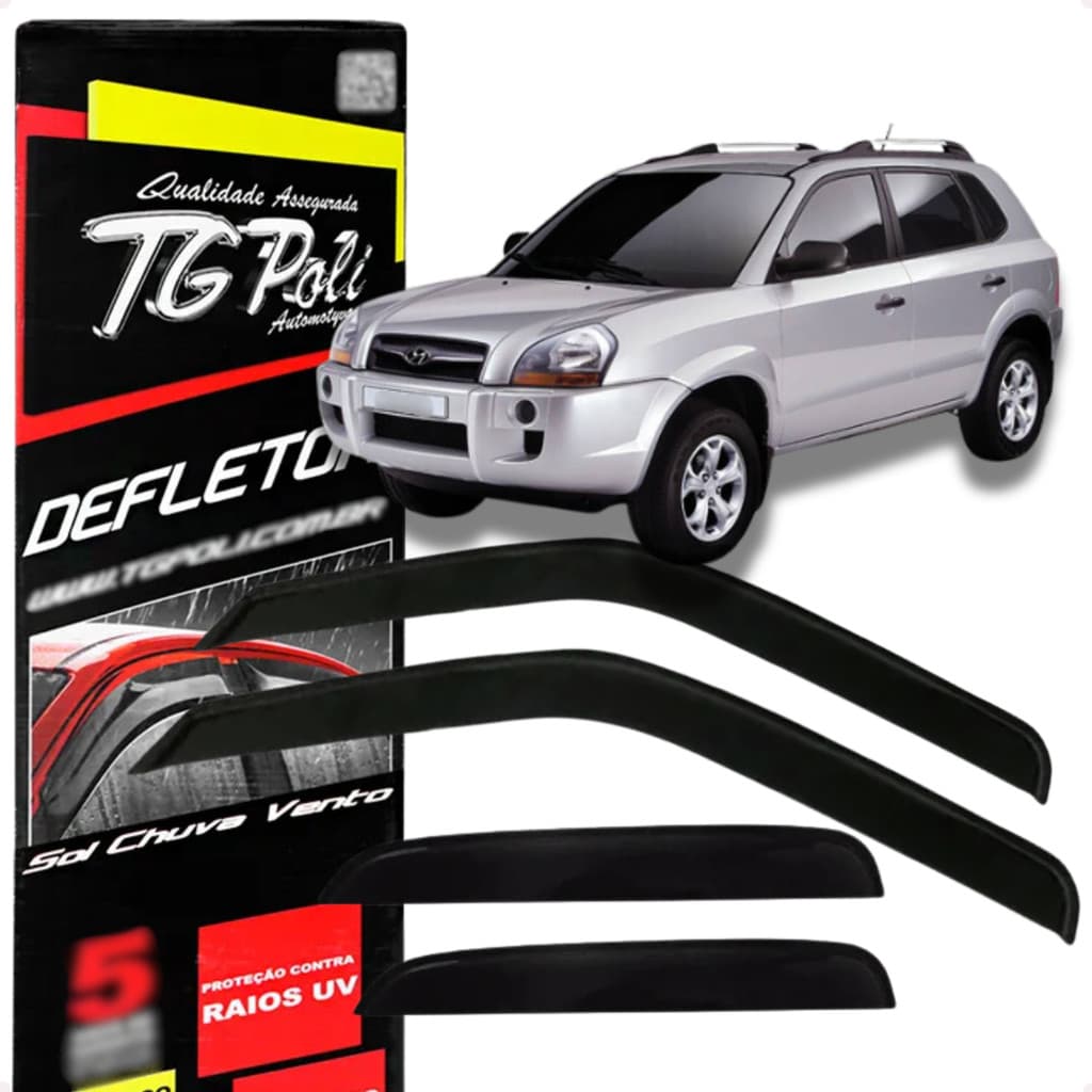 Calha de Chuva Defletor Fumê Hyundai Tucson 2004 A 2017 Original TG Polo