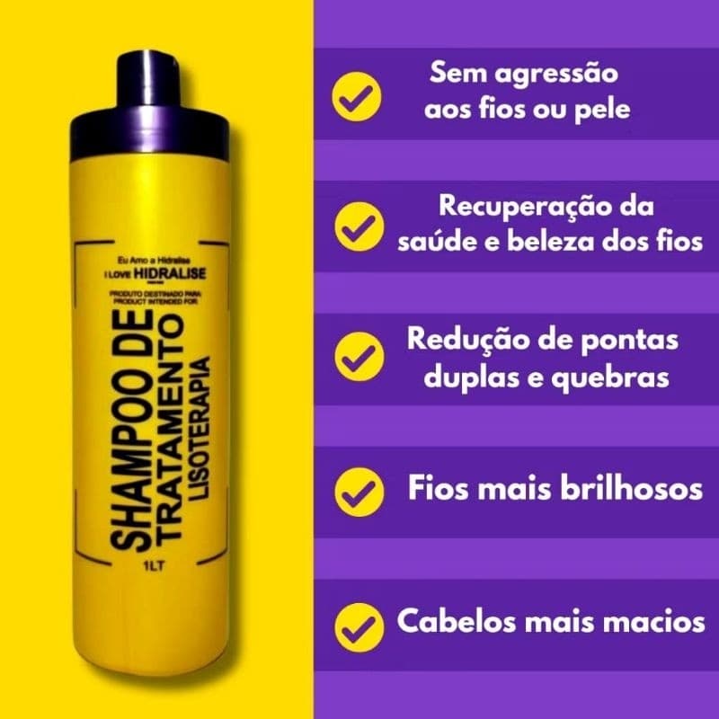 Shampoo de Tratamento Profundo lisoterapia 1 litro