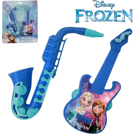 KIT MINI INSTRUMENTO MUSICAL INFANTIL COM 2 PECAS FROZEN DISNEY
