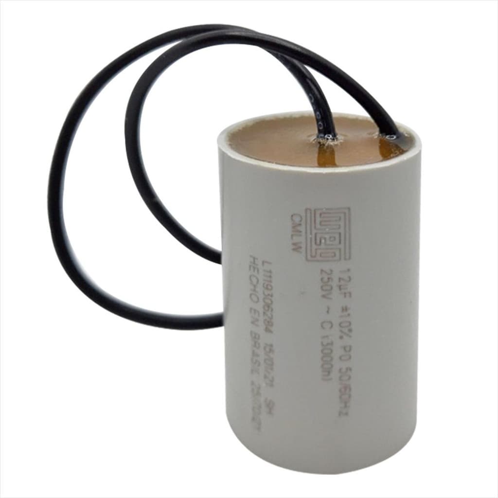 CAPACITOR ELETRÔNICO 12UF 250VAC 50/60HZ PARA MOTOR
