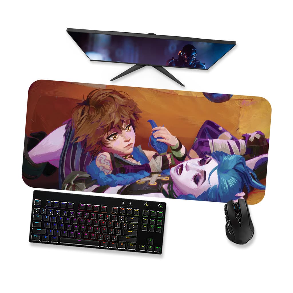 Mouse Pad Gamer Grande ARCANE JINX E ISHA1   90x40 80x40 60x40 70x30 45x40