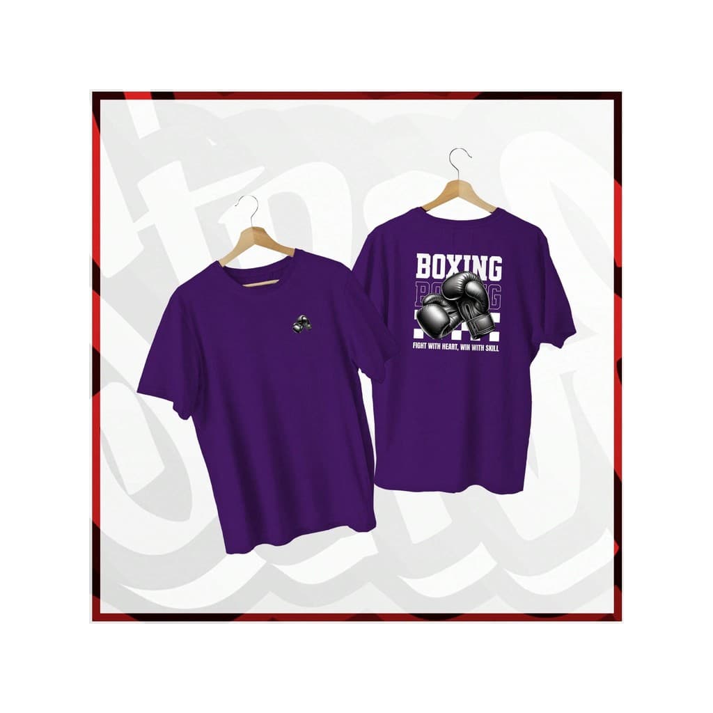 Camiseta Estampada Boxing Luva Boxe Camisa 100% Algodão Unissex