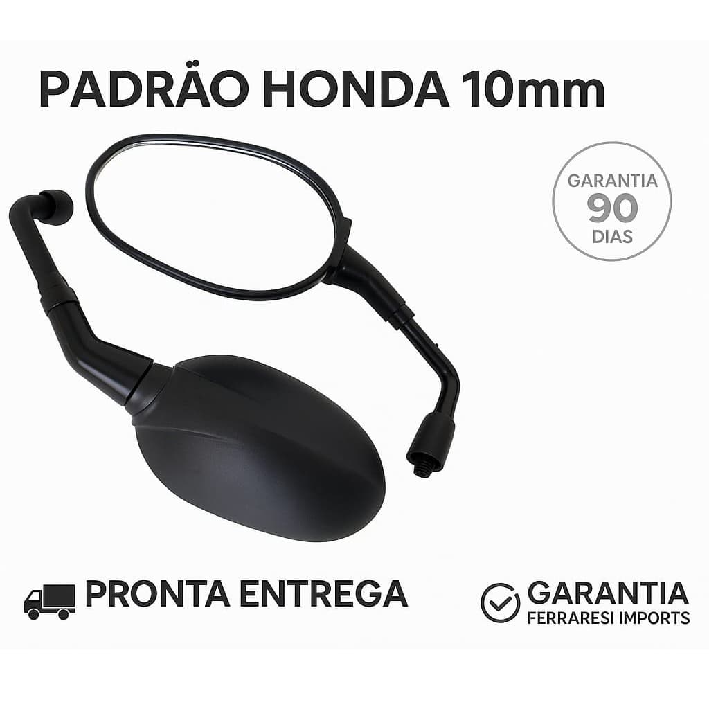 Par Retrovisor Esportivo Estilo Triumph Tiger 800 Rosca Honda M10 Titan Fan CB300 XRE Twister