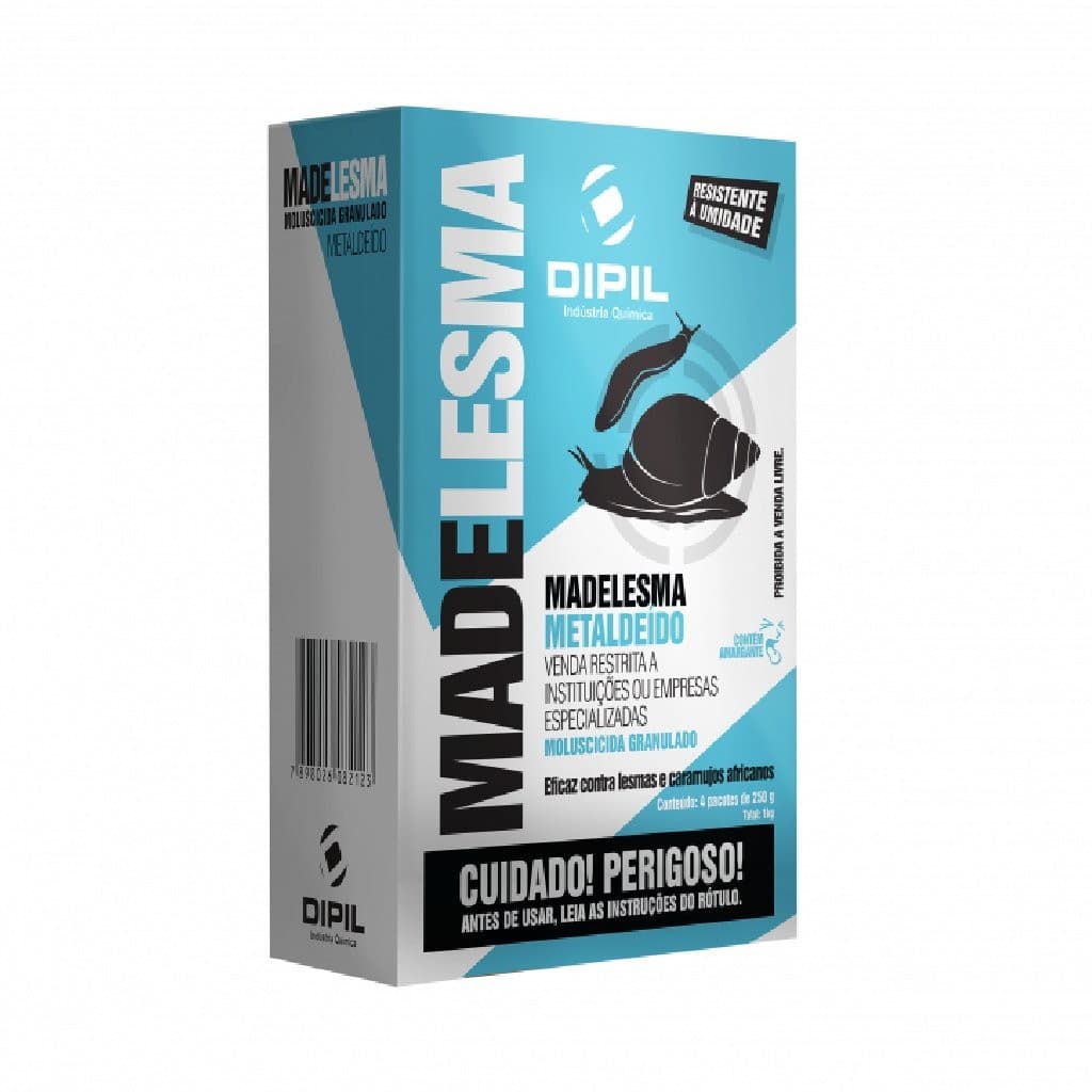 Madelesma Resistente Umidade 1kg Dipil Isca Moluscicida Granulada Elimina Lesmas Caramujos Africanos