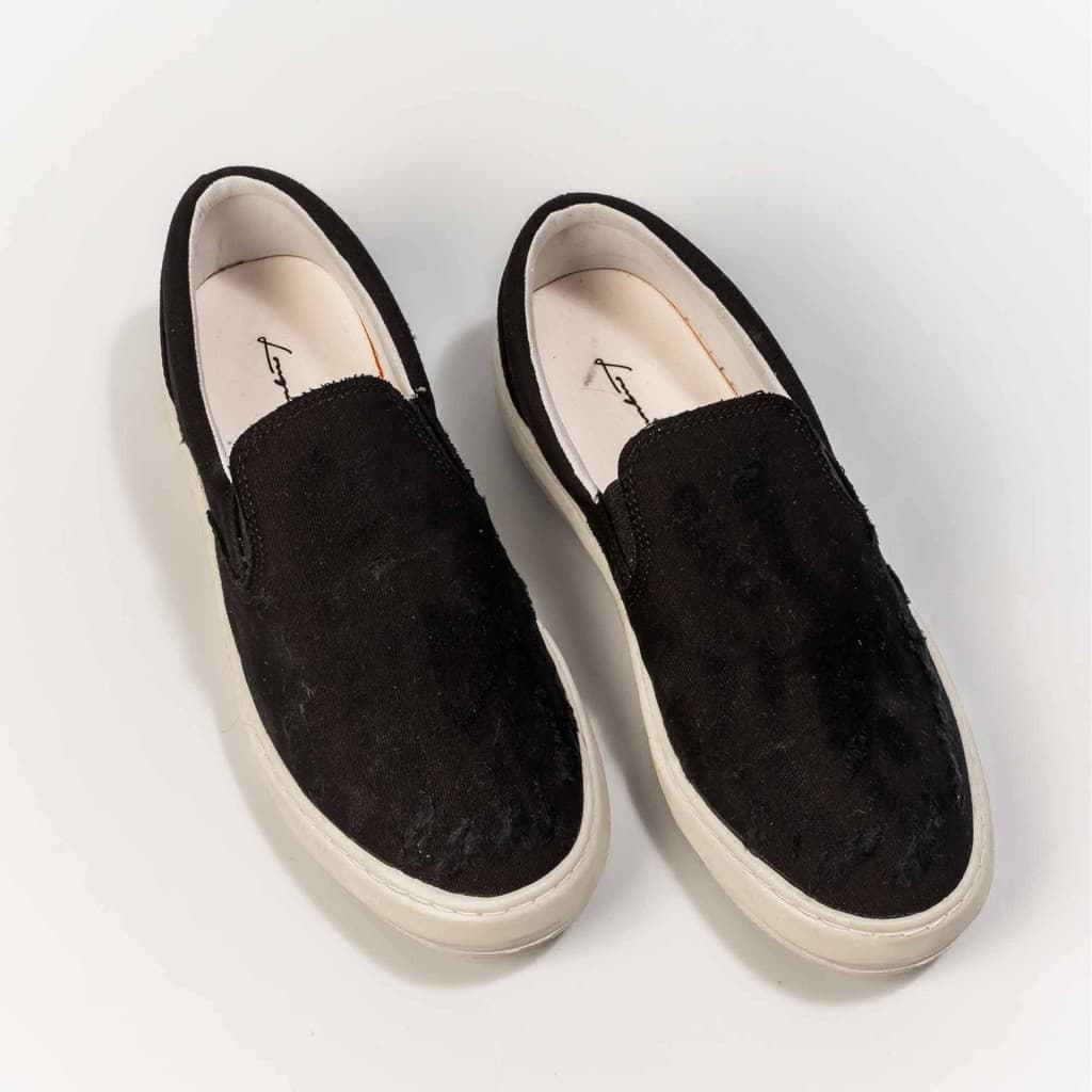 Sapatênis Slip On Longuinni Destroyed Preto