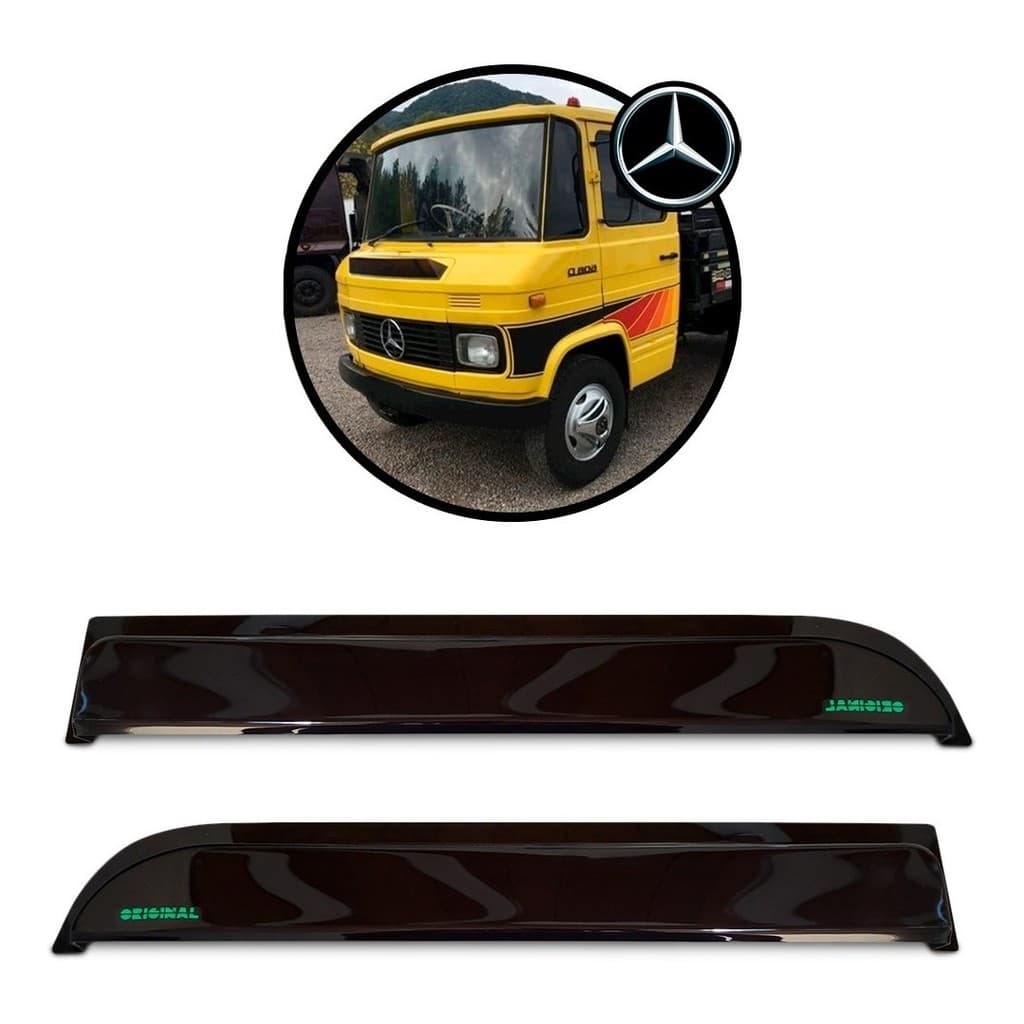 Calha Chuva Defletor Caminhão Mb 608 Fumê
