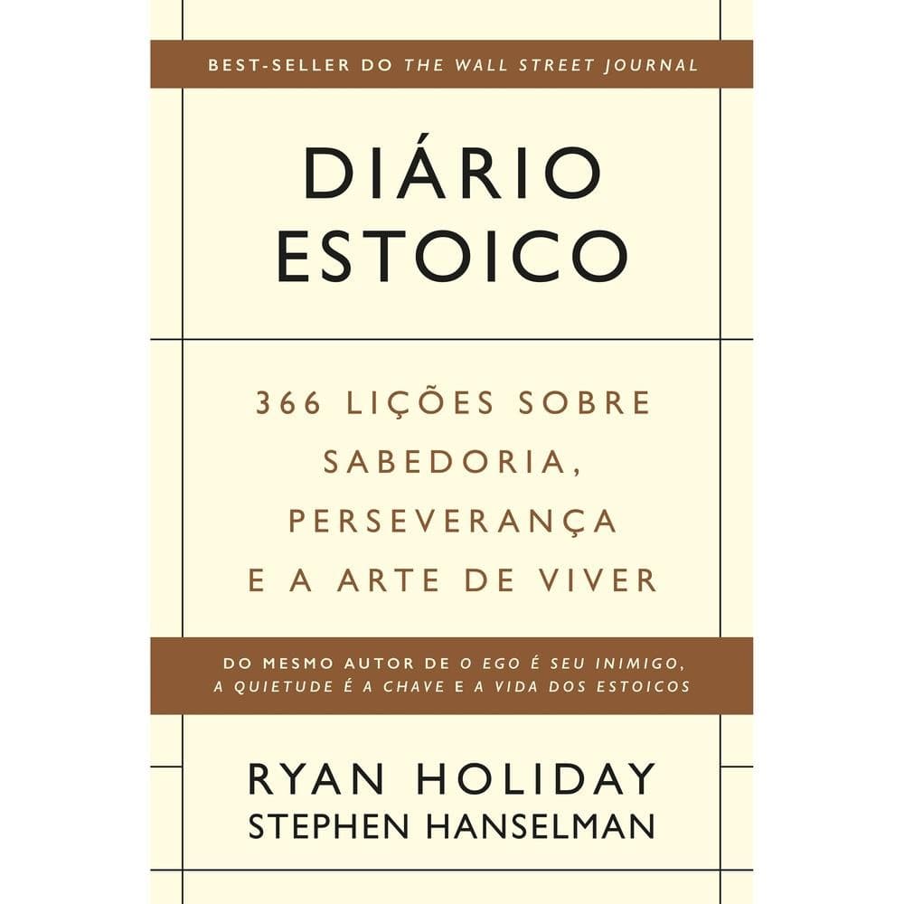 Diário estoico: 366 lições sobre sabedoria, perseverança e a arte de viver livro lojaVP 071