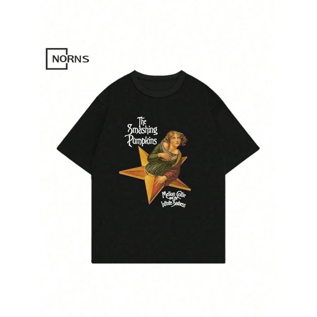 Camiseta branca masculina 100% algodão streetwear estampa estrelas unissex oversized gola redonda