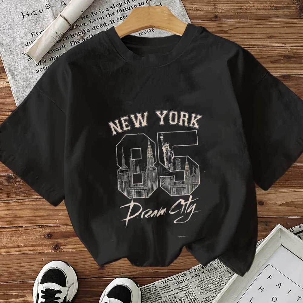 Camiseta Masculina New York 85 Dream City Streetwear 2025 Novo