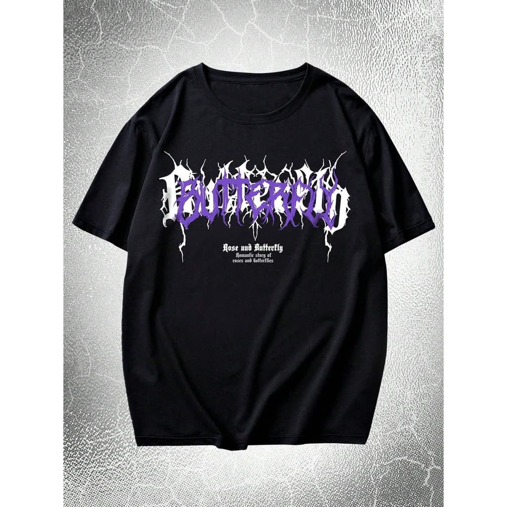 Camisa Camiseta Borboleta Unissex 100% Algodão Lançamento Streetwear