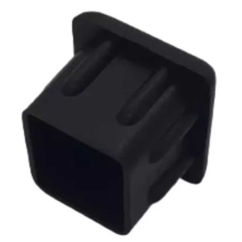 Ponteiras 30x30 interna preta para metalon com espessura de parede de 1,20mm 25 peças