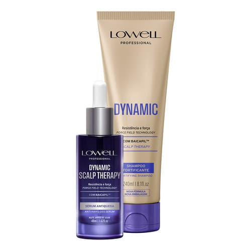 Kit Lowell Dynamic Scalp Therapy Shampoo Sérum (2 Produtos)
