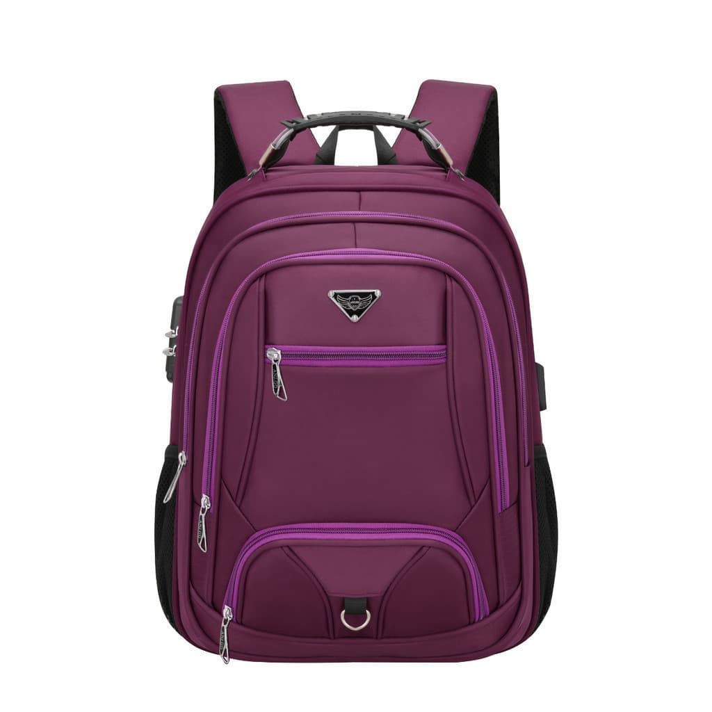 Mochila feminina masculina grande com trava de segurança para porta USB/telefone  YIHAN
