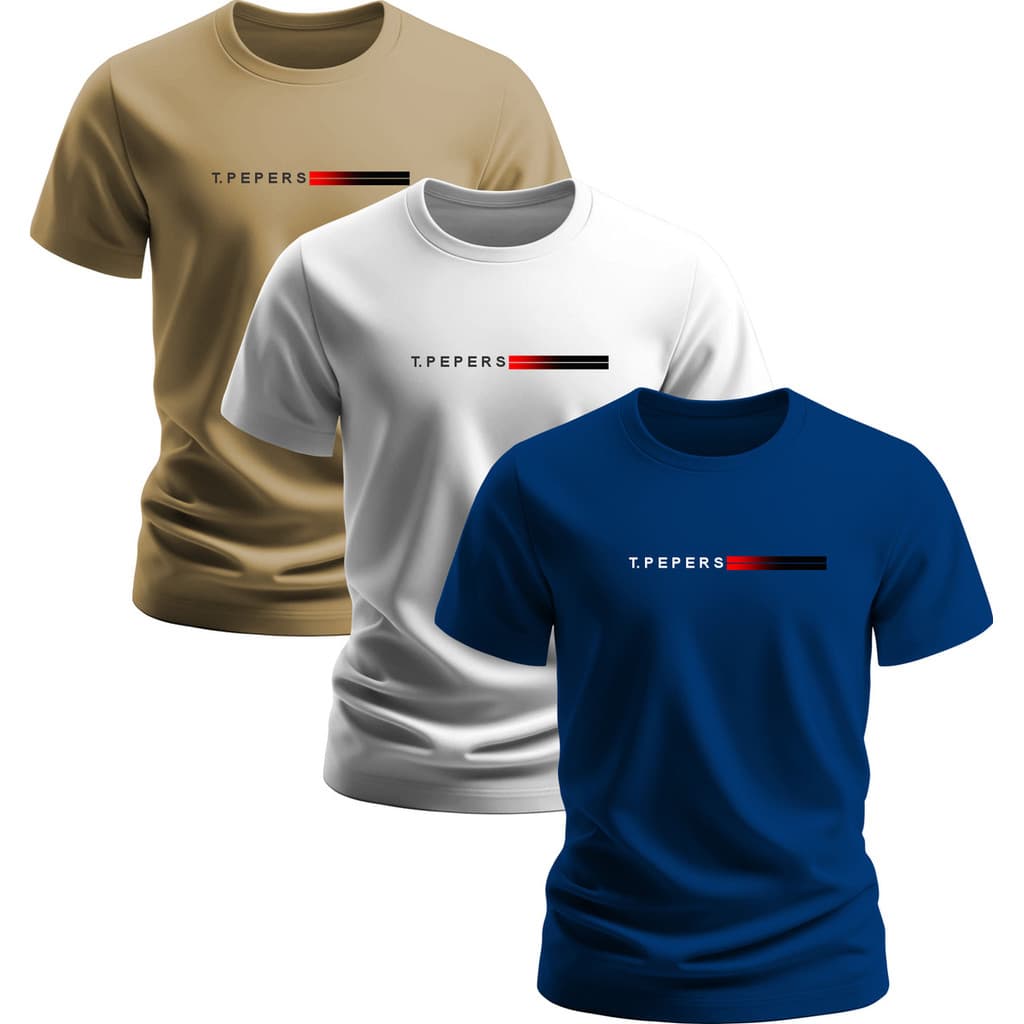 Kit Com 3 Camisetas Masculina Original