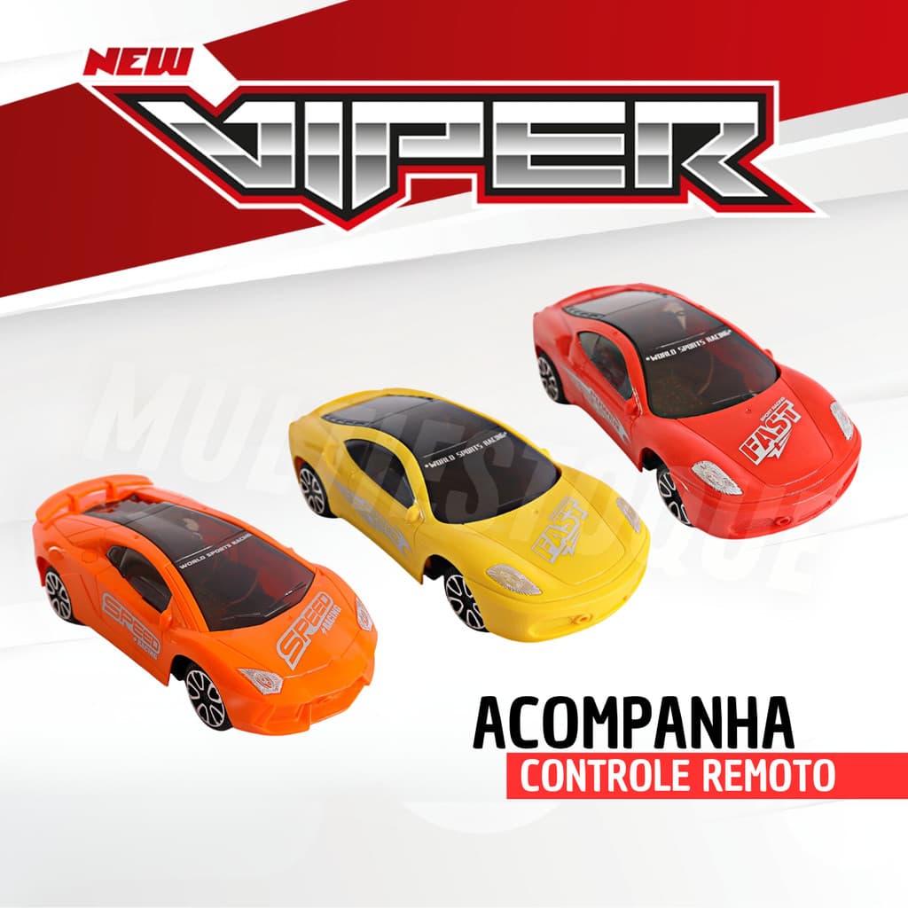 Carrinho Speed Racing Com Controle Remoto 2Funções- Sortido