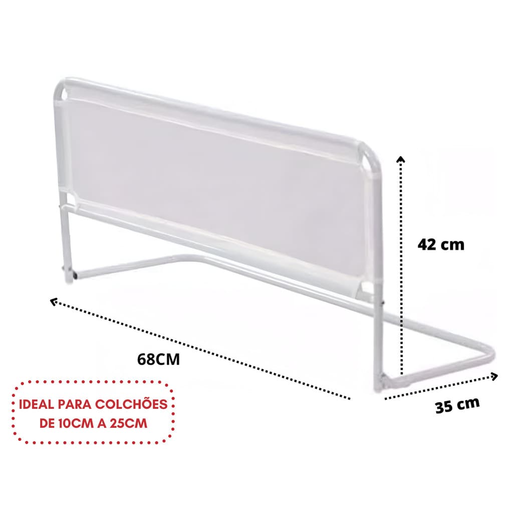 MINI GRADE DE SEGURANÇA P/ CAMA SIMPLES -CRIANÇA - NINOS