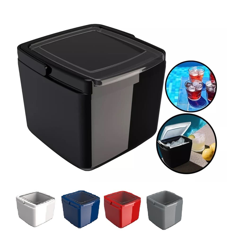 Balde Porta Gelo Térmico Cooler Alaska 1L Individual Com Alça E Tampa