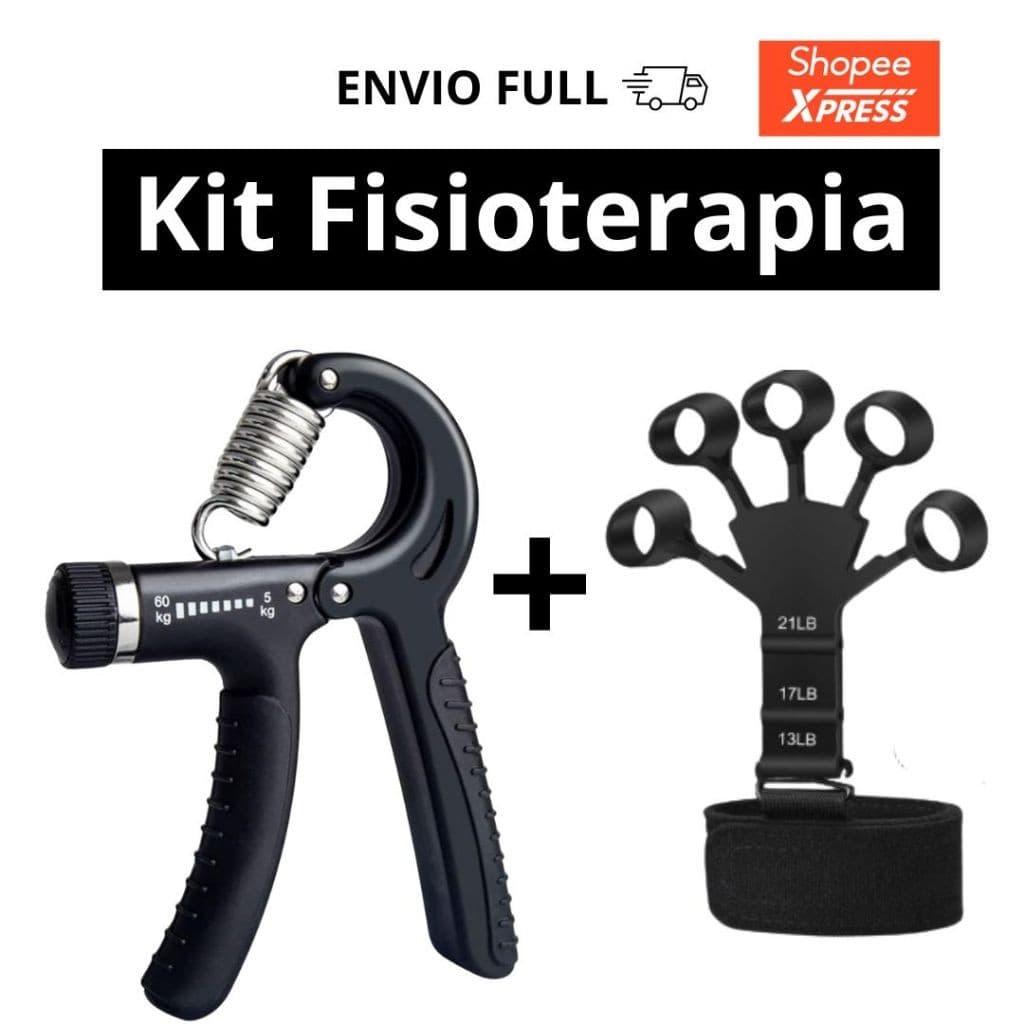 Hand Grip Flexor de Punho + Faixa  De Dedos Fisioterapia Exercício Fisioterapia