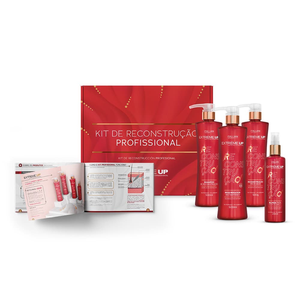 Kit Professional Itallian Hairtech Extreme Up - 4 Produtos