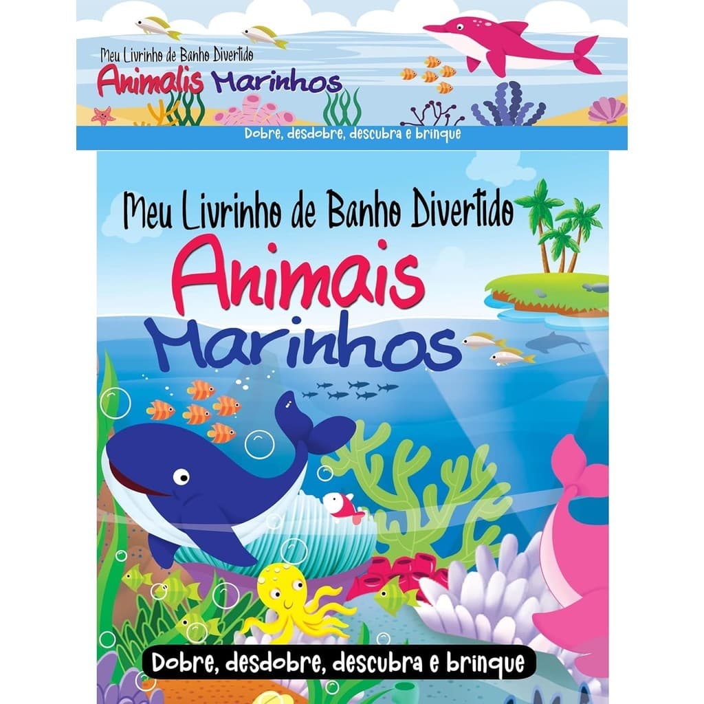 Livro Meu Livrinho De Banho Divertido - Animais Marinhos