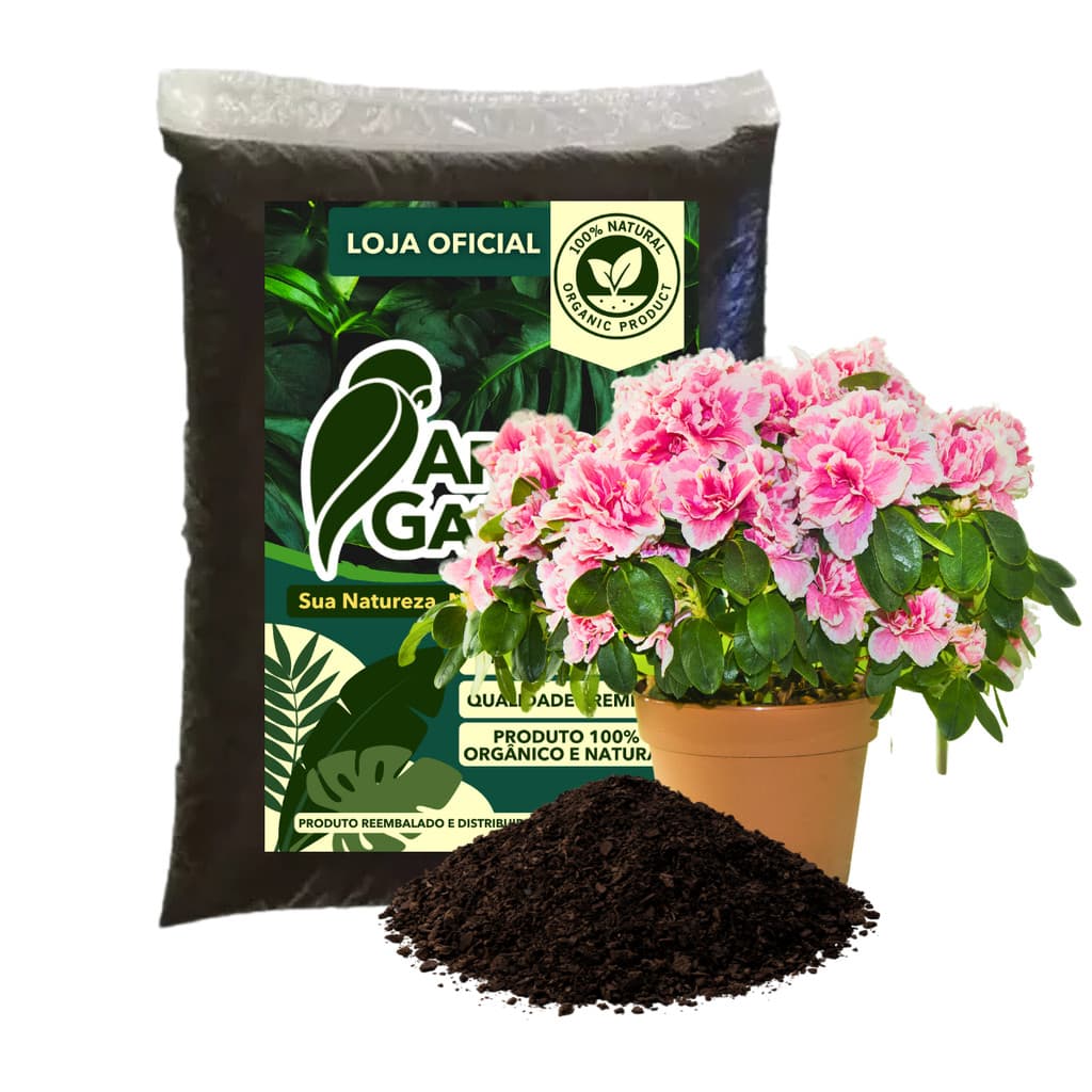 2kg/5kg/10kg  Terra Vegetal Adubada Orgânica para Azaleia 2kg Premium