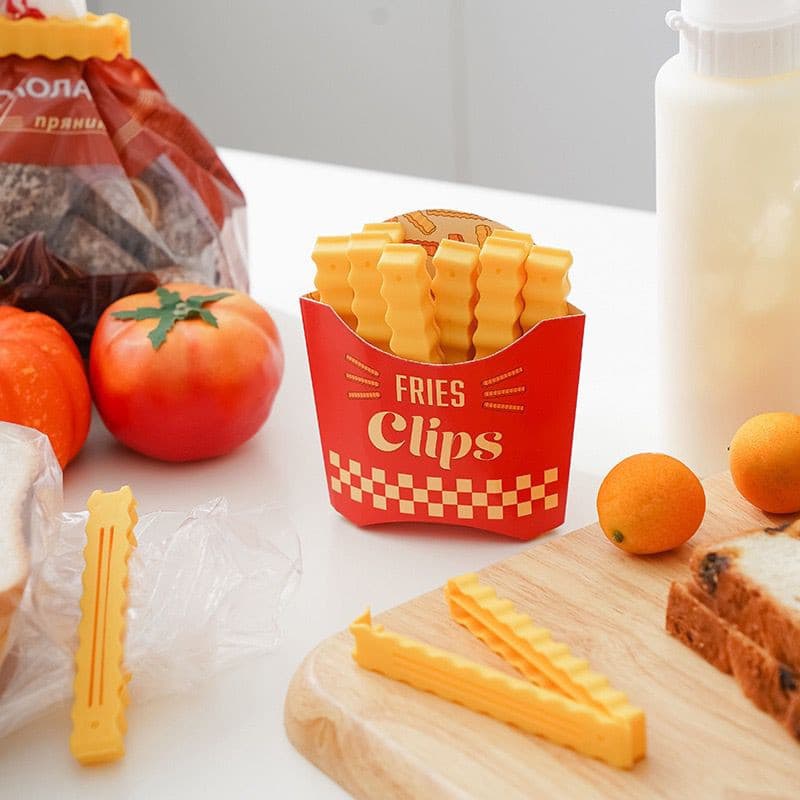 Seladoras Batatas Fritas À Prova De 12Unidade Clipes De Vedação De Conservação Fresca ÍMã