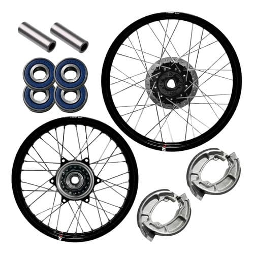 Par Roda Bros Tambor Aluminio Viper Diamantado Rolamento+esp