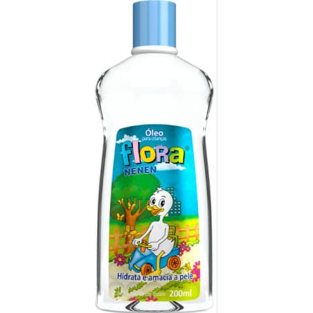 ÓLEO P/ CRIANÇA OU BEBÊ FLORA NENEN 200ML