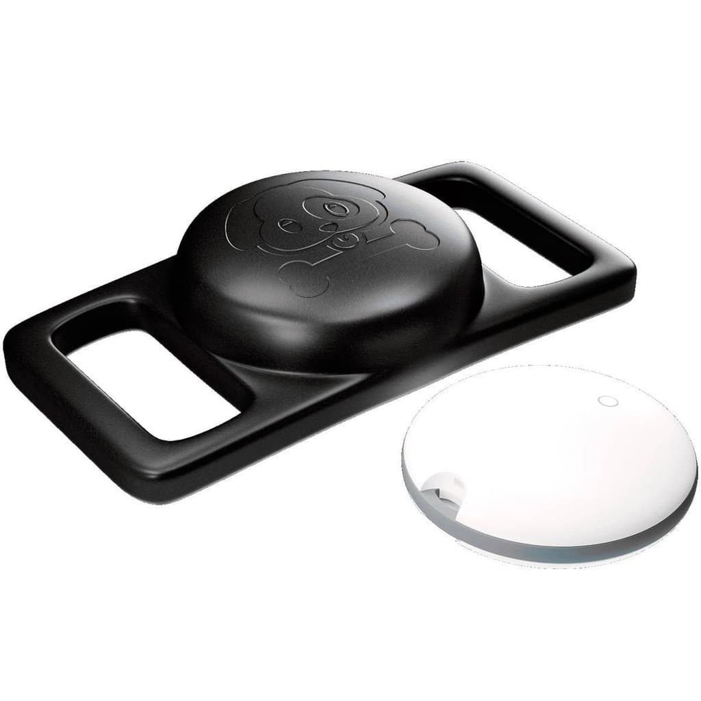Tag Rastreador de Objetos Pets Malas GPS Faaftag + Case Coleira Preto