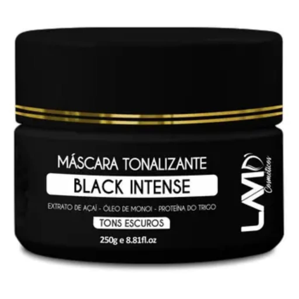 Máscara Tonalizante Lavid Black Intense 250g
