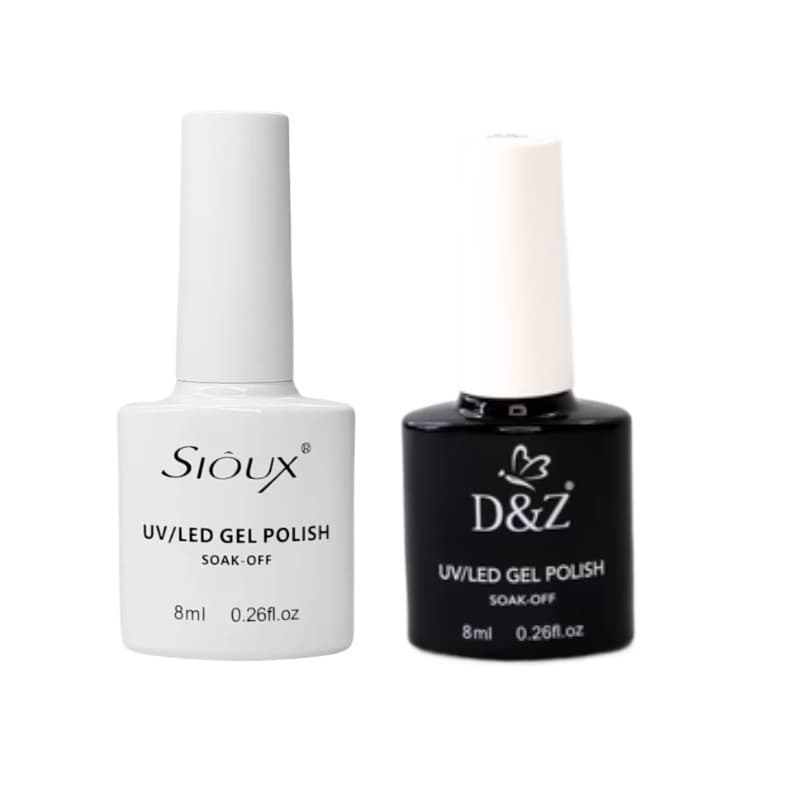 Kit 3 Esmalte em gel  preto e branco 7,5ml