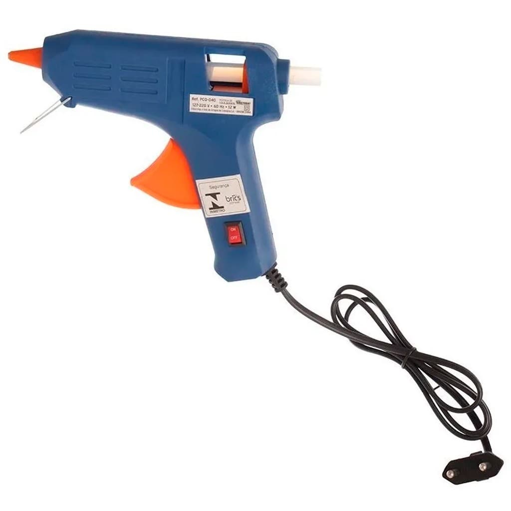 Pistola Cola Quente 40W Grande Profissional Bivolt Bastão De Cola Quente Grosso bastão 11mm