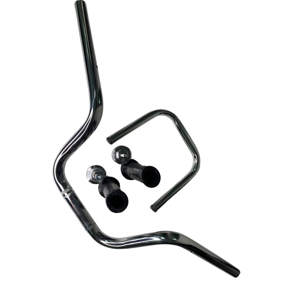 Guidão Moto Cg Cargo 160 Cromado Manopla+ Pesinho + Barra Motocicletas Aço