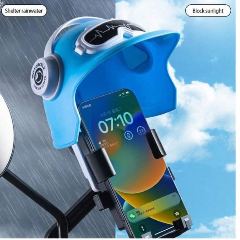 Suporte Para Telefone Celular De Motocicleta Com Capacete Pequeno E Navegação Elétrica De Bicicleta À Prova D'água