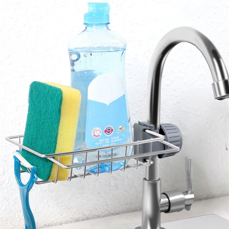 Suporte Para Torneira Porta Detergente Sabão Esponja Para Pia Cozinha Aramado