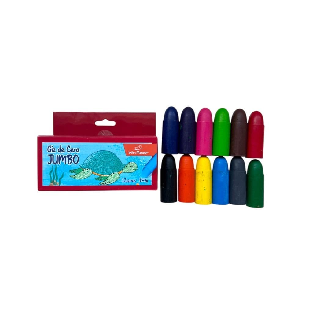 Giz de Cera Jumbo - 12 cores