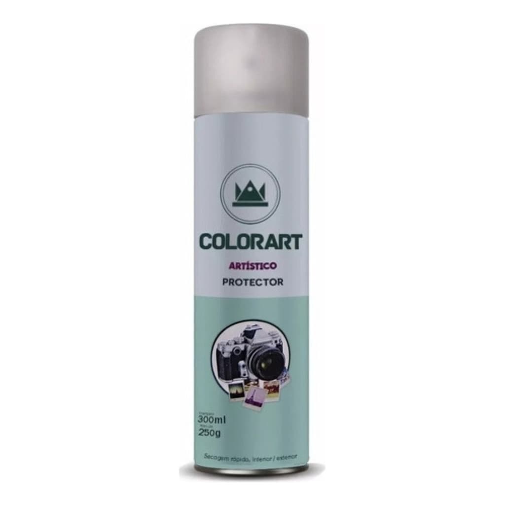Verniz Spray Colorart Protector Brilhante Papel Gesso Metais