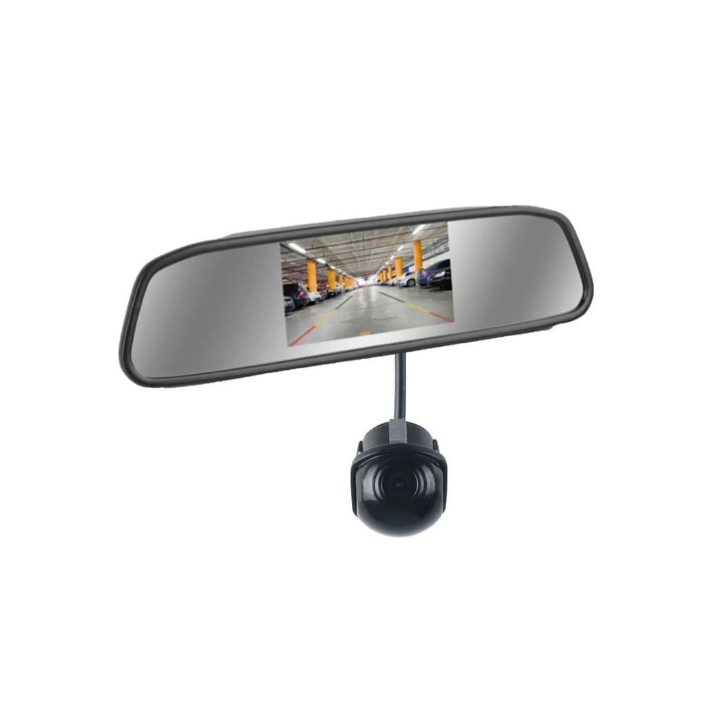 Retrovisor Câmera de Ré LCD Carro Automotivo Tartaruga