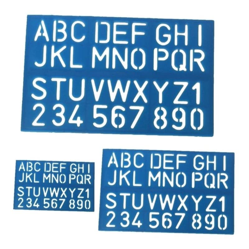 Kit Regua Normografico Acrinil 3 Tamanhos