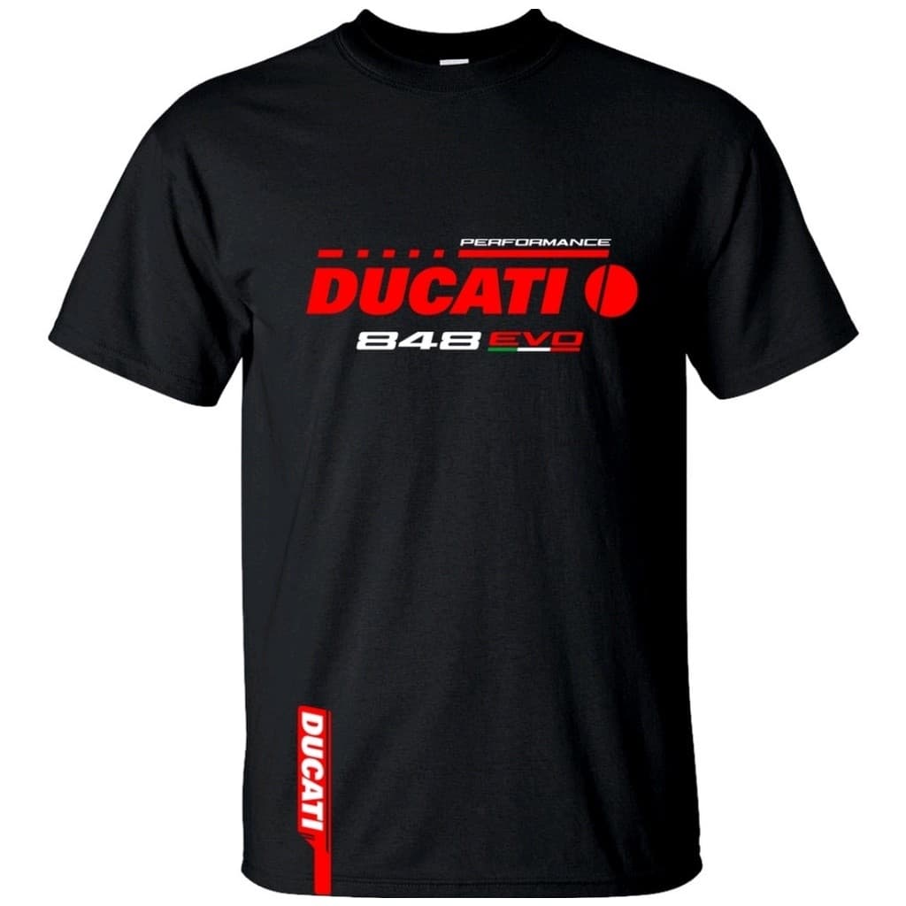 Camiseta preta ducati unissex plus size infantil estampa em dtf tecido premium tamanhos P M G GG G1 G2 G3 G4  G5