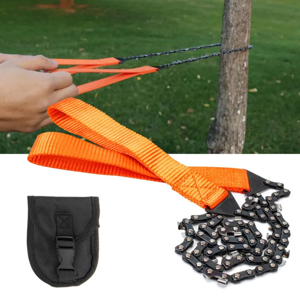Serra Bolso Corrente com estojo Sobrevivência Camping escoterismo jardinagem - escolha seu kit